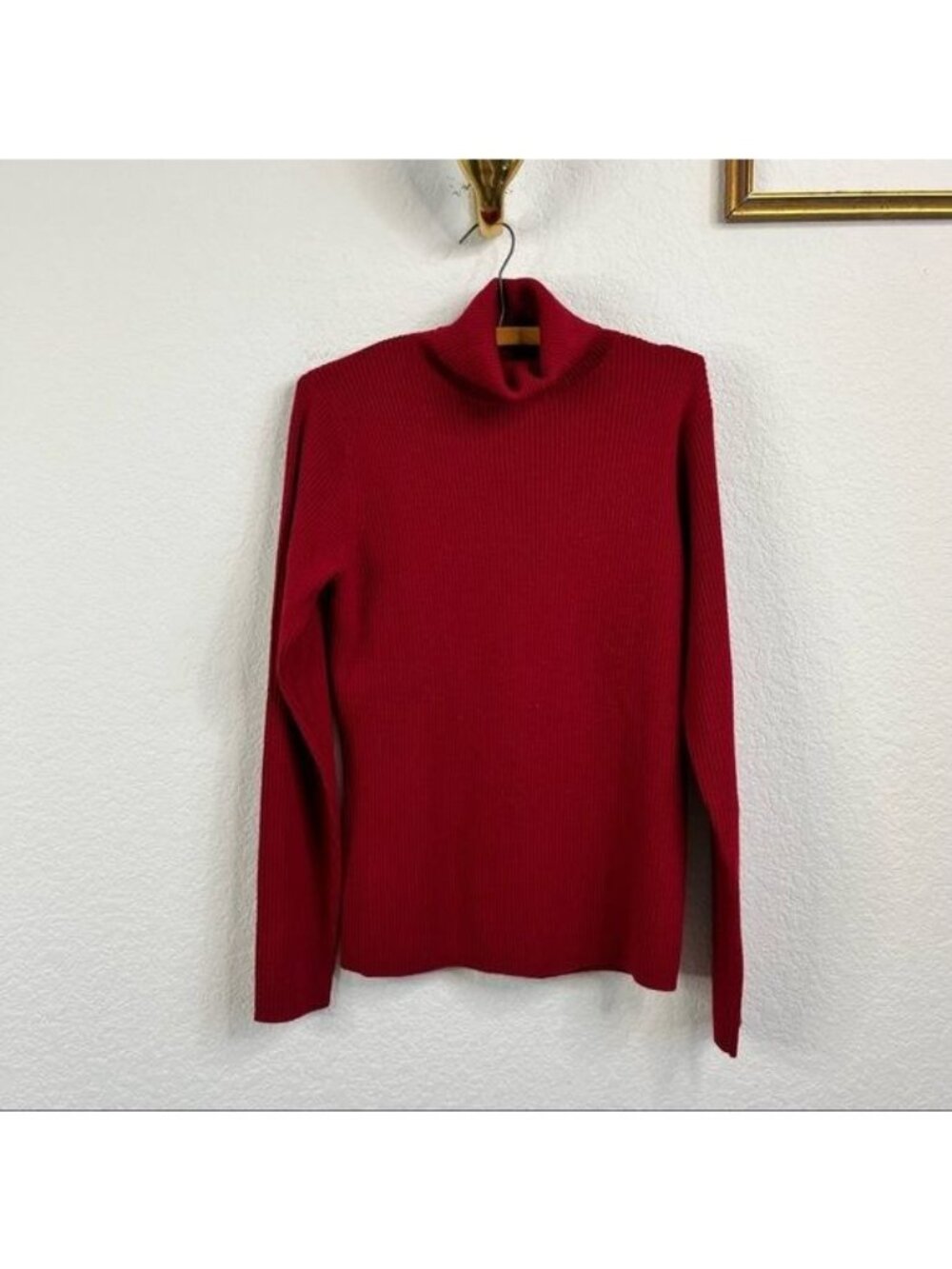 Neiman Marcus Ribbed Merino Wool Sweater